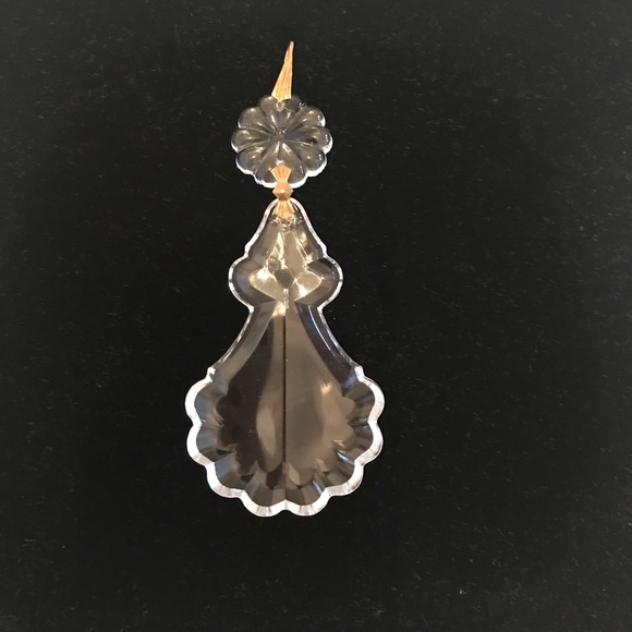 💎 Vintage Crystals Pendant - Floral gem top with brass pins - just gorgeous 💎 - Picture 1 of 9